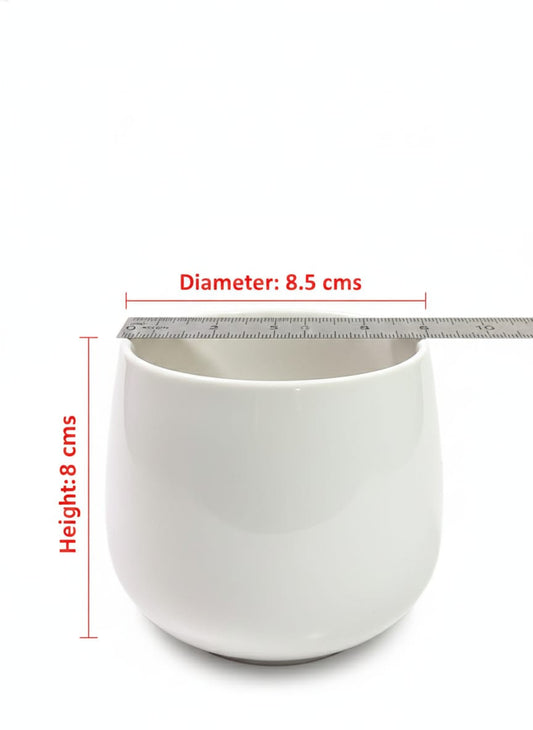 Round Tumbler-Style Ceramic Planter