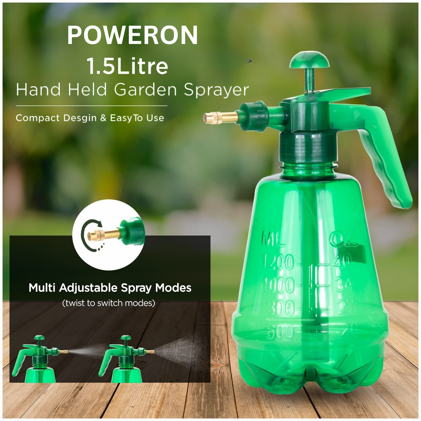 POWERON 1.5 LITER HAND PRESSURE SPRAYER PUMP