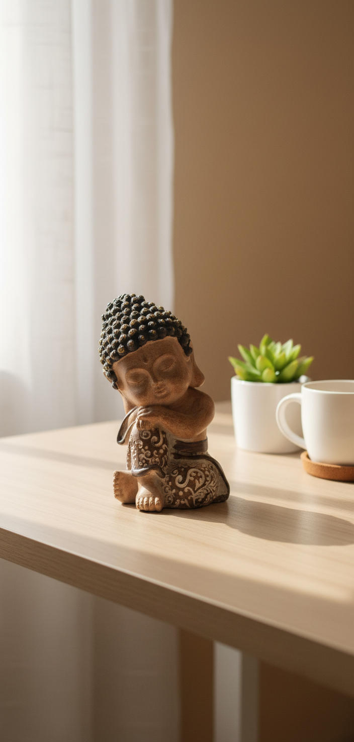 Meditating Baby Buddha Statue - Decorative Spiritual Figurine