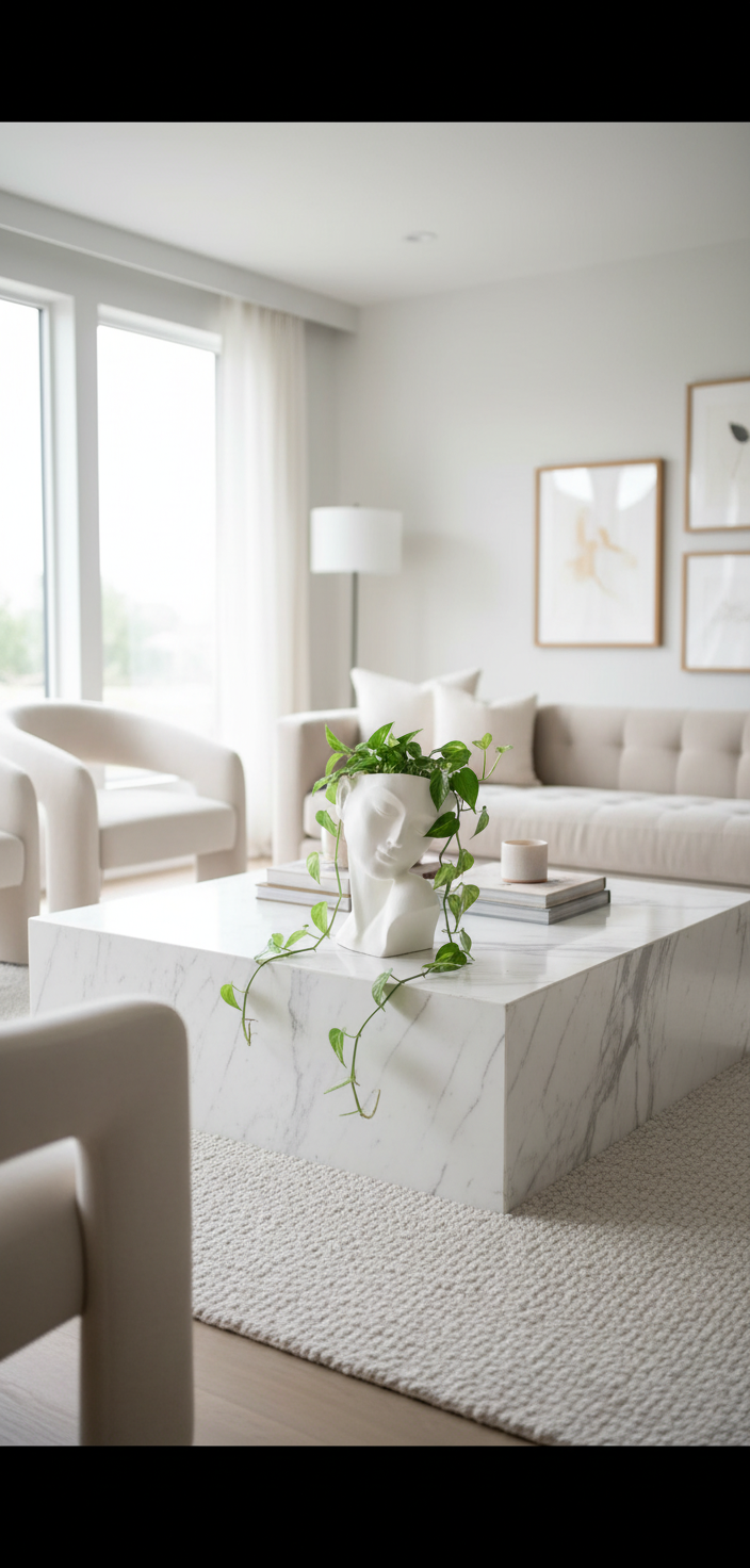 Abstract Face Sculpture Planter - Modern Artistic Home Decor