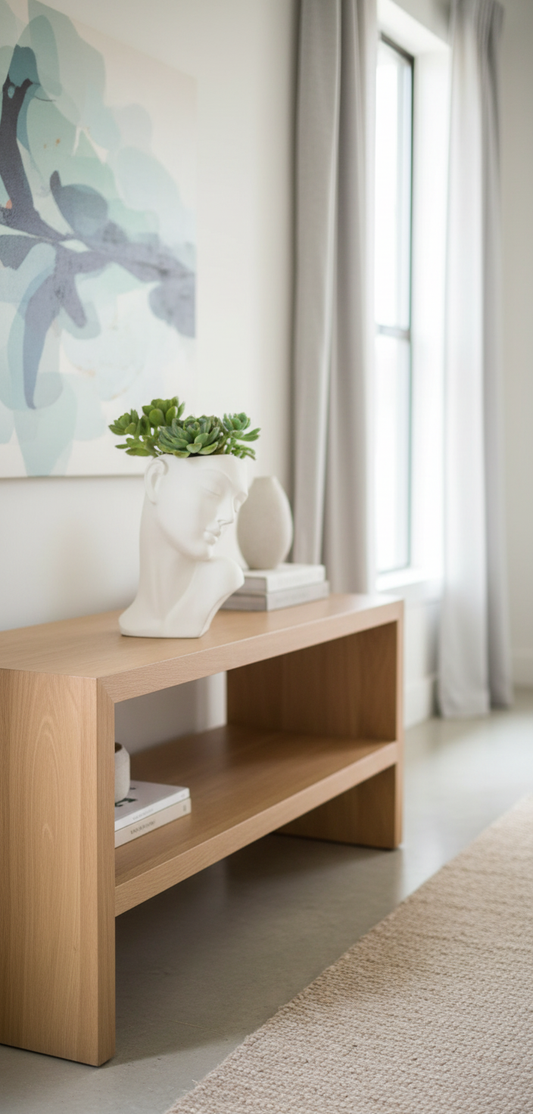 Abstract Face Sculpture Planter - Modern Artistic Home Decor