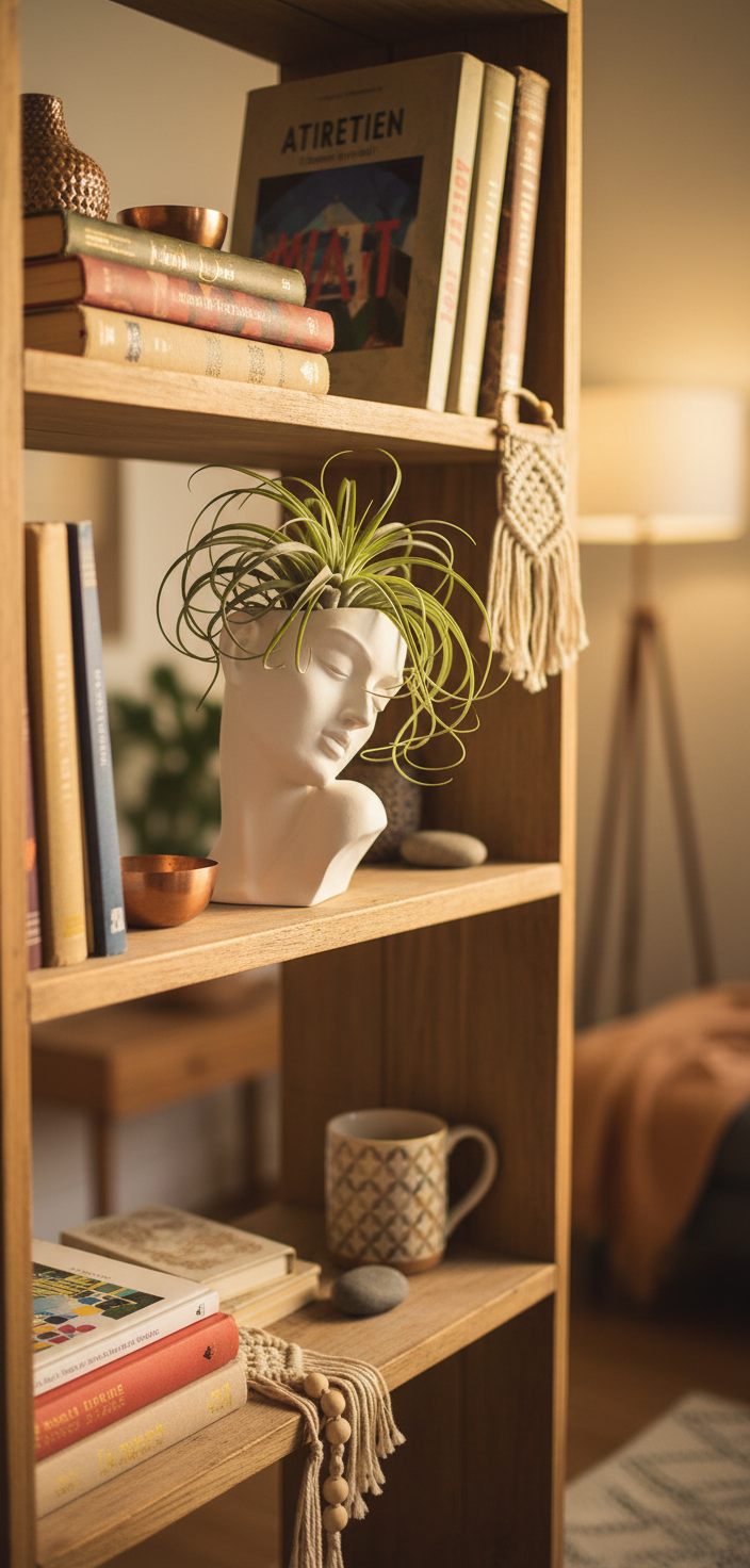 Abstract Face Sculpture Planter - Modern Artistic Home Decor